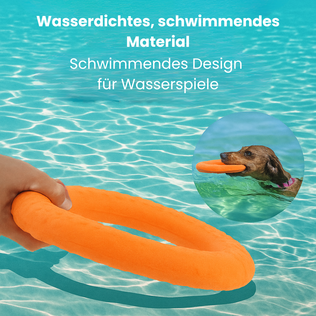 Play Buddy - Zähne schonen, Spielzeit verlängern - Der schwimmende Spaßring für aktive Hunde