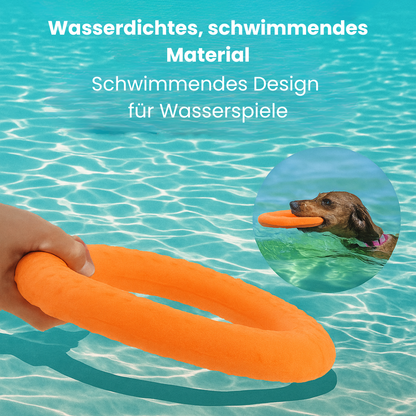 Play Buddy - Zähne schonen, Spielzeit verlängern - Der schwimmende Spaßring für aktive Hunde