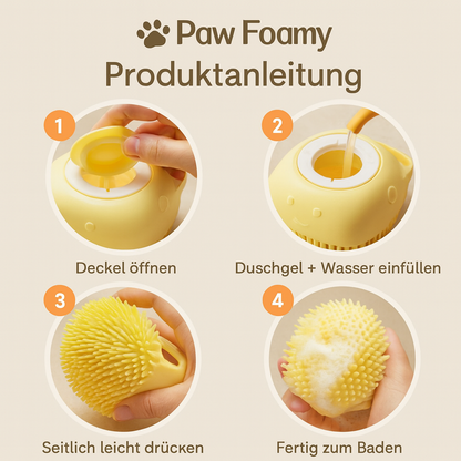 Paw Foamy - stressfrei Baden und gründlich Reinigen